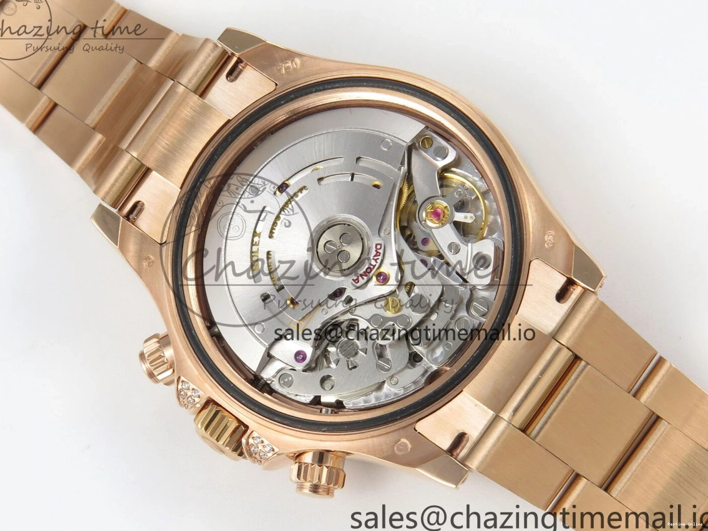 0203 FlexibleFit Daytona 116595 RBOW Rainbow IPKF Best Edition Black RG Dial on RG Bracelet DD 276